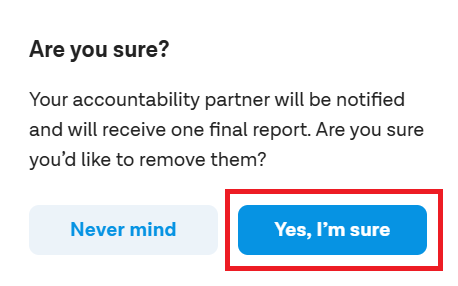 Tap on Yes, I'm sure.png